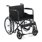 HealSmart 19inch Seat Lightweight Wheelchair with Leg Rest Bilateral Hand Brake