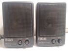 RCA Vintage Stereo Amplified Speakers For Portable CD Player Music Speakers SALE