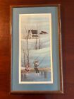 Vintage P Buckley Moss Signed Amish Print, 988/1000, 1989 Kids Fishing Near Mint