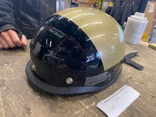 Vtg Helmetec Police Bike Helmet 1/2 Motorcycle Cop 7 1/2 Chips Costume Collector