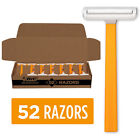 BIC Sensitive Disposable Razors for Men, 1 Blade Razors, 52-Pack