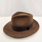 Biltmore Brown Fedora Panama Hat Mens 7 1/2 Fur Felt Canada
