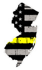 New Jersey State (E31) Thin Yellow Line Dispatch Vinyl Decal Sticker Car/Truck
