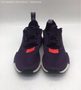 Adidas (BD7752) NMD R1 Boost 'Legend Purple/Shock Red' Sneakers - Men's Size 7