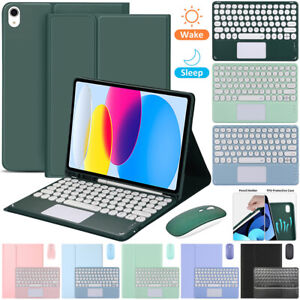 Smart Case With Touchpad Keyboard Cover For iPad 5/6/7/8/9/10th 10.9