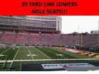 2 (TWO) MARYLAND TERRAPINS vs MICHIGAN STATE SPARTANS 9/7 - LOWER SIDELINE AISLE