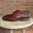 Giavan Vero Cuoio Mens Size 11M Leather Dress Shoes wings lace up Brown Italy