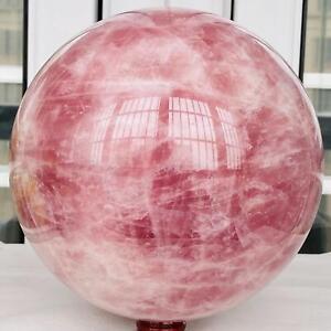 New Listing12820g Natural Pink Rose Quartz Sphere Crystal Ball Reiki Healing