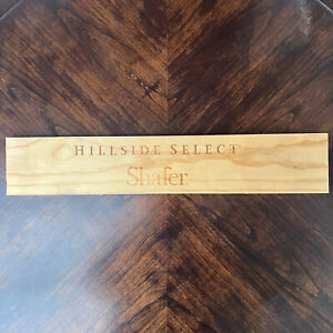 1 Rare Wine Wood Panel Hillside Select Shafer Vintage CRATE BOX 21.5” X 4”