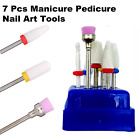 SATC 7Pcs Manicure Pedicure Nail Art Tools Ceramic Nail Drill Bits Set Electric
