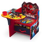 Kids Spiderman Table Chair Set Toddler Activity Play Art Desk With Bin Storage