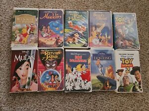 DISNEY MOVIES VHS Tapes Lot Of 10