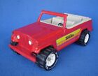 Vintage TONKA RED WILLYS JEEPSTER ~ CONVERTIBLE JEEP Pressed Steel **CONDITION**