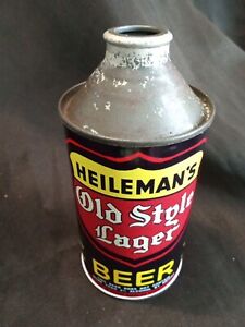 Replica Repainted Heileman's Old Style Lager Cone Top Beer Can  Lacrosse