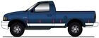 1997-2003 Ford F-150 Regular Cab 2 Door Short Bed Rocker Panel Trim  6
