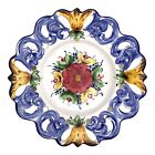Vestal Portugal Floral Reticulated Decorative Hand Painted Hanging Wall Plate
