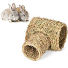 Rabbit Hideaway Toy Hamster Animal Grass Straw Bunny Tunnel Toy Breathable