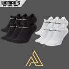 Womens Nike cushioned Everyday performance No-show  cotton socks 1,3,6 pairs