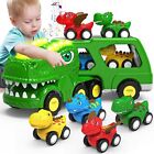 HEGUD Toddler Car Toys for 1 2 3 4 5 Year Old Boy, 5-in-1 Dinosaur Vehicle Tr...