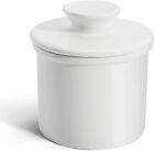 Butter Dish - Butter Crock for Counter with Water Line for Spreadable Gift