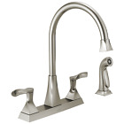 Delta Everly Kitchen Faucet with Spray in Stainless-Certified Refurbished