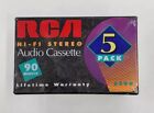 New ListingRCA Audio Cassette Tapes *5 Pack* Sealed Package (90 Minutes) Blank Hi Fi Stereo