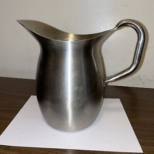 Vintage Vollrath Pitcher Stainless Steel 82030 9” Tall Extra Clean & Nice