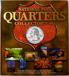 Whitman National Park Quarters Collector's Map 10X11