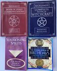 Spiritualism 4 Book Lot Buckland's Witchcraft, Summoning Spirits, New Age Occult