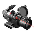 Green Red Dot Sight 4MOA Reflex Sight w Red Laser Cantilever Mount for 20mm Rail