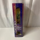 Galileo Thermometer 11” Handcrafted Blown Glass 24 Karat Gold Plated Medallions