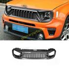 For Jeep Renegade 19-2023 Carbon Fiber Front Bumper Center Mesh Grille Grill (For: Jeepster)