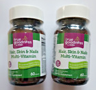 True Goodness Hair, Skin, & Nails Multi-Vitamin 60 Tablets (LOT OF 2) EXP 12/25