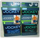 4 PAIRS 2PK! Boxer Briefs Jockey SPORT PERFORMANCE MICROFIBER stretchy Supports