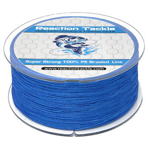 Reaction Tackle High Performance Braided Fishing Line / Braid - Dark Blue