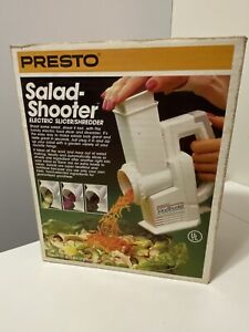 BRAND NEW IN SEALED BOX PRESTO SALAD SHOOTER #02910 ELECTRIC SLICER SHREDDER
