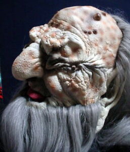 Vintage Illusive Concepts Paper Magic Latex Mask Halloween Wizard Old Man Troll