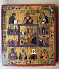 Antique Russian Ortodox Icon 19 Century 36cm x 31cm