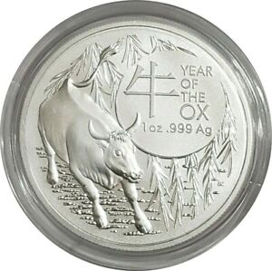 Year of the Ox 2021 Royal Australian Mint .999 Silver Roll of 20 1 Oz Gem Coins