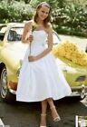 Davids Bridal  Wedding Dress Soft White Sz 16 EUC Style WG3038 W/ Birdcage Veil