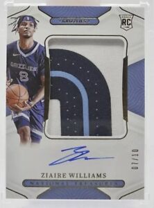 2021-22 NATIONAL TREASURES RPA ROOKIE Patch Auto GOLD /10 ZIAIRE WILLIAMS RC