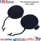 2pcs Front Bumper Tow Hook Eye Cap Cover fit for Porsche Cayenne 2011-2014 Black (For: 2013 Porsche Cayenne)