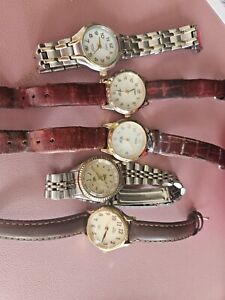 LOT old vintage timex watches men