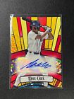 MAX CLARK 2023 BOWMAN CHROME DRAFT GLASS RED REFRACTOR AUTOGRAPH AUTO TIGERS 4/5