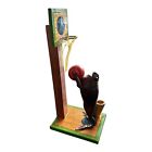 Mexican Folk Art Kitschy Vintage Taxidermy Frog With Basketball Toothpick Holder