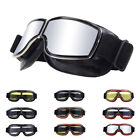 Vintage Leather Motorcycle Goggles Sunglasses Cruiser Scooter Glasses Eyewear