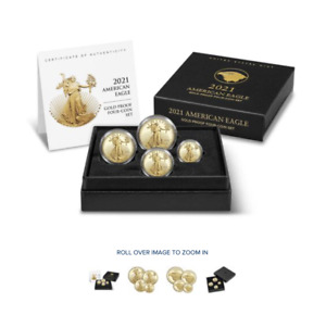 American Eagle 2021 gold proof four-coin set / ITEM: 21EFN