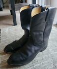 Justin Boots In Black - 1 Inch Heel - Size 10D