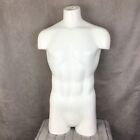 Male white torso mannequin commercial grade heavy duty retail store display