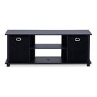 Furinno Econ Wood Entertainment Center w/Storage Bins for TV up to 50